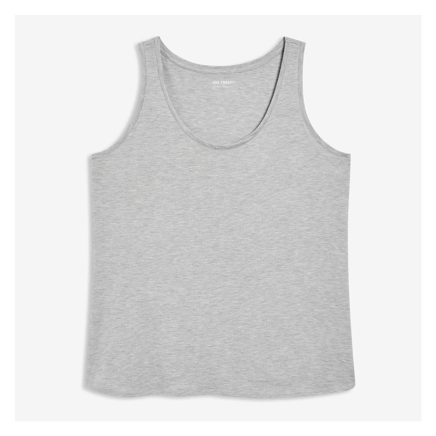 Women+ Relaxed-Fit Tank in Light Grey Mix from Joe Fresh